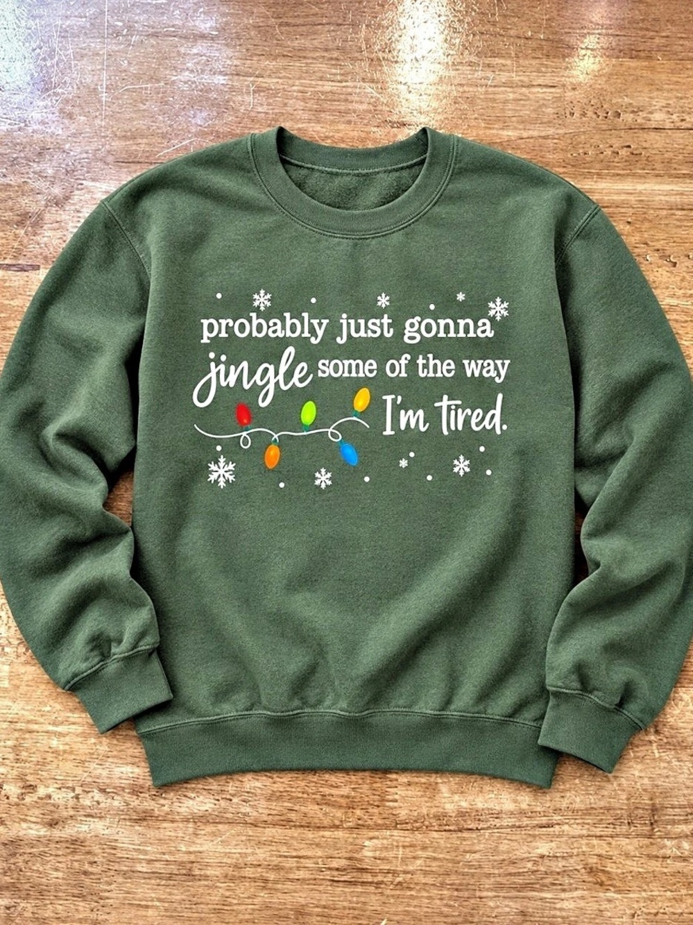 Holiday Graphic Sweatshirt in Green